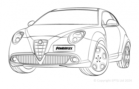 Powerflex Bushes Alfa Romeo MiTo (2008 onwards)