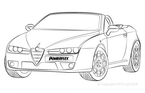 Powerflex Bushes Alfa Romeo Spider (2005-2010)