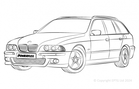 Powerflex Buchsen BMW E39 5 Series 540 Touring (1996 - 2004)