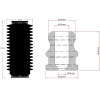 Preview: Powerflex Buchsen Federwegbegrenzer Kit für Mini Generation 1 (R50/52/53) (2000 - 2006) Black Series