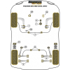 Preview: Powerflex Buchsen Federwegbegrenzer Kit für Mini Paceman R61 2WD (2013-) Black Series