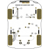 Preview: Powerflex Bolt-On Jack Pad Adaptor Kit for Porsche 911 Classic (1965-1967) Black Series