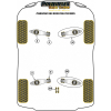 Preview: Powerflex Bolt-On Jack Pad Adaptor Kit for Porsche 981 Boxster/Cayman (2012-2016) Black Series