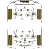 Preview: Powerflex Bolt-On Jack Pad Adaptor Kit for Porsche 987 Boxster (2005-2012) Black Series