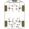 Preview: Powerflex Track Control Arm & Bush Kit for Porsche 987C Cayman (2005-2012) Black Series