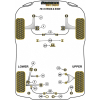 Preview: Powerflex Buchsen Stabilisator vorne 25mm für Scion FR-S (2014-2016) Black Series