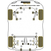 Preview: Powerflex Buchsen Längslenker zu Nabe HA für Subaru Impreza Turbo, WRX & STi (GC,GF) Black Series