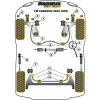 Preview: Powerflex Power Steering Rack Mount for VW Corrado (1989 - 1995) Black Series