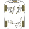 Preview: Powerflex Buchsen Vorderradaufhängung PU Buchse vorne für Sturzeinstellung für VW Jetta MK6 A6 Multi-Link (2011-) Black Series