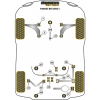 Preview: Powerflex Jack Pad Adaptor for VW Passat B8 (2015-) Black Series
