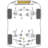 Preview: Powerflex Front Track Control Arm Outer Bush for Porsche 987 Boxster (2005-2012)