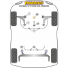 Preview: Powerflex Buchsen kleine Buchse untere Drehmomenthalterung für Seat Leon MK3 5F (2013-) Rear Beam