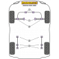 Preview: Powerflex Buchsen Führungsstift für die Radmontage für Suzuki Wagon R (2000-2008)