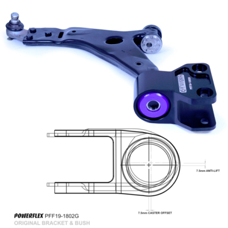 Powerflex Front Wishbone Rear Bush Anti-Lift & Caster Offset for Ford Transit Connect MK2 - (2013-)