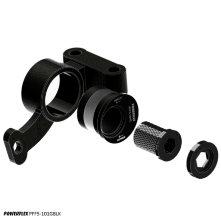 Preview: Powerflex Buchsen Querlenker vorne, hinterer Buchsensatz für 2% zusätzlichen Radnachlauf-Einstellung für Mini Generation 1 (R50/52/53) (2000 - 2006) Black Series