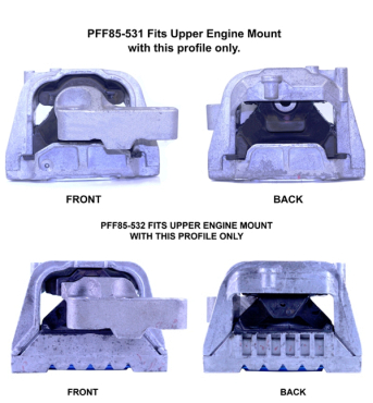 Powerflex Upper Engine Mount Insert for VW Eos 1F (2006-) Black Series