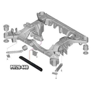 Preview: Powerflex Buchsen hintere Hilfsrahmenstrebe für Genesis GV60 (2025-)