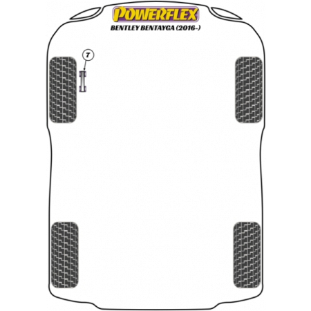 Powerflex Wheel Mounting Guide Pin for Bentley Bentayga (2016-)
