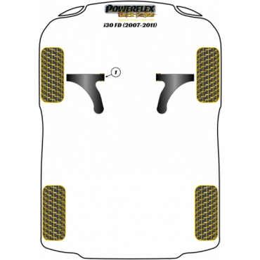 Preview: Powerflex PowerAlign Sturz-Einstellbolzen Kit 14mm für Hyundai i30 FD (2007-2011) Black Series