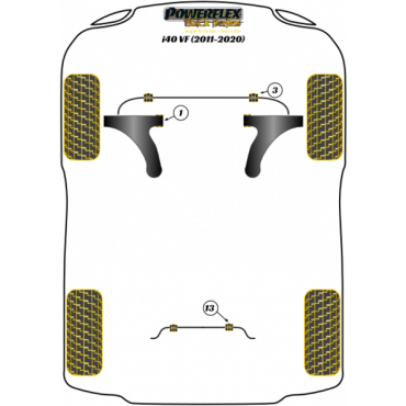 Preview: Powerflex Front Wishbone Front Bush for Hyundai i40 (2011-2020) Black Series