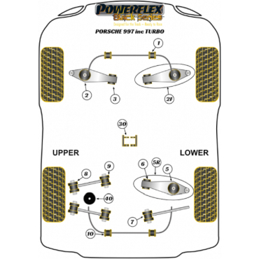 Preview: Powerflex Jack Pad Adaptor for Porsche 997 inc. Turbo (2005-2012) Black Series