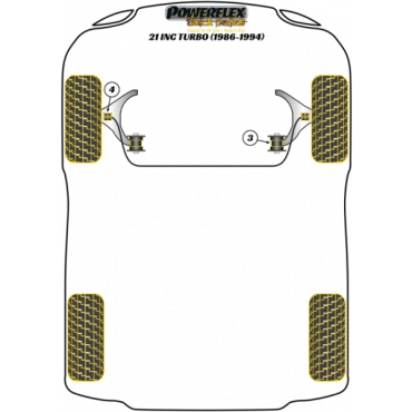 Preview: Powerflex PowerAlign PowerAlign Camber Bolts Kit (12mm x 60mm) for Renault 21 inc Turbo Black Series