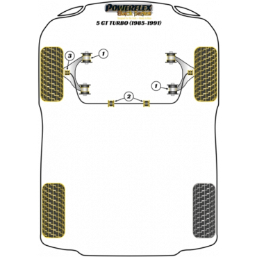Preview: Powerflex PowerAlign Sturz-Einstellbolzen Kit (12mm x 60mm) für Renault 5 GT Turbo Black Series
