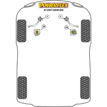 Preview: Powerflex Buchsen Wagenheberaufnahme für BMW X7 G07 (2018-)