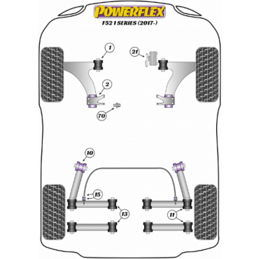 Preview: Powerflex Buchsen Führungsstift für die Radmontage für BMW F52 Sedan (2017-)