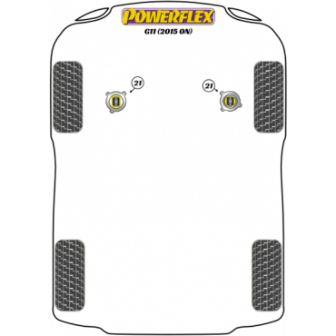 Preview: Powerflex Buchsen Wagenheberaufnahme für BMW G11 (2015-)