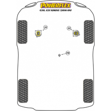 Preview: Powerflex Buchsen Wagenheberaufnahme für BMW G30, G31 XDrive (2016-)