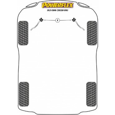Preview: Powerflex Buchsen Wagenheberaufnahme für BMW iX3 G08 (2020-)