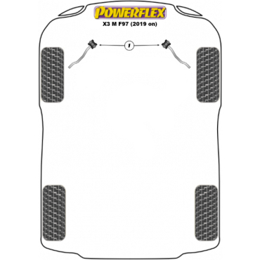 Preview: Powerflex Jack Pad Adaptor for BMW X3 M F97 (2017-)