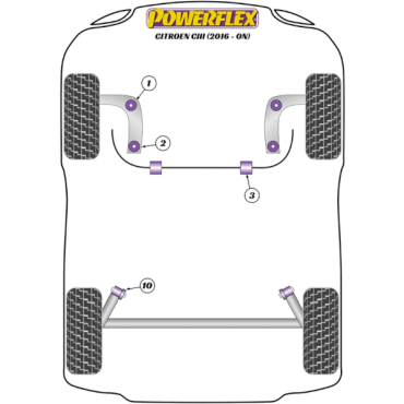 Powerflex Wheel Mounting Guide Pin for Citroen C3 III (2016-)