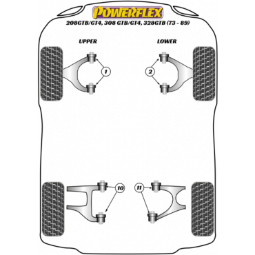 Powerflex Wheel Mounting Guide Pin for Ferrari 208GTB/GT4, 308GTB/GT4, 328GTB (1973-1989)