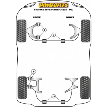 Powerflex Wheel Mounting Guide Pin for Ferrari 575 Maranello & Superamerica (2002-2006)