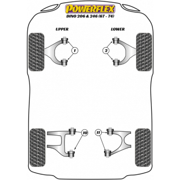 Powerflex Wheel Mounting Guide Pin for Ferrari Dino 206/246GT (1967-1974)