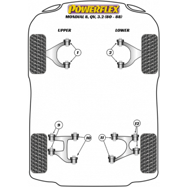 Powerflex Wheel Mounting Guide Pin for Ferrari Mondial 8, Quattrovalvole & 3.2 (1980-1988)