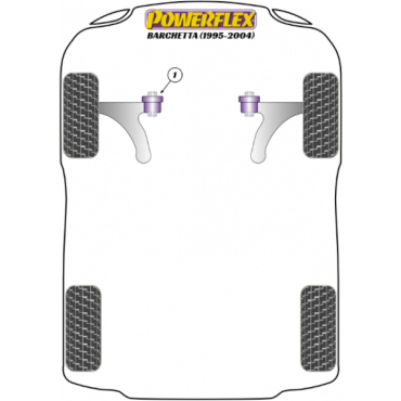 Powerflex Wheel Mounting Guide Pin for Fiat Barchetta (1995-2004)