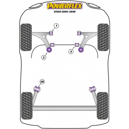 Powerflex Wheel Mounting Guide Pin for Fiat Stilo (2001-2010)