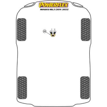 Preview: Powerflex Lower Engine Mount Insert for Ford Mondeo MK5 (2014-2022)