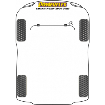 Preview: Powerflex Exhaust Mount - Middle Silencer for Kia Carens UN & RP (2006-2019)