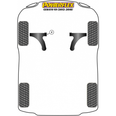 Powerflex Front Wishbone Front Bush for Kia Cerato YD (2012-2018)