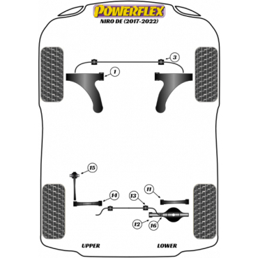 Powerflex Rear Anti Roll Bar Drop Link Bush for Kia Niro DE (2017-2022)