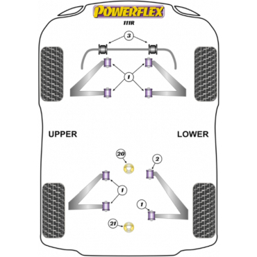 Powerflex Wheel Mounting Guide Pin for Lotus Elise 111R