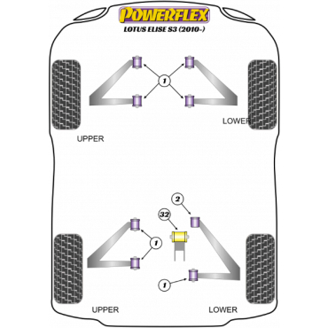 Powerflex Wheel Mounting Guide Pin for Lotus Elise Series 3 (2010-)