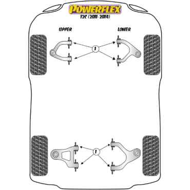 Preview: Powerflex Wishbone Bush Fitting Tool for McLaren MP4-12C (2011-2014)