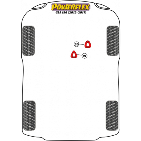 Preview: Powerflex Jack Pad Adaptor for Mercedes Benz GLA Class W156 (2012-2017)