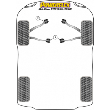 Powerflex Wheel Mounting Guide Pin for Mercedes Benz SLK-Class R172 (2011-2020)