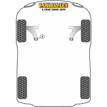 Preview: Powerflex PowerAlign Sturz-Einstellbolzen Kit 14mm für Nissan X-Trail (2008 - 2011)